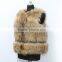 fashion European real fox fur vest for ladys
