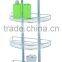 Arch type half circle 4 tier metal steel tube storage rack chrome