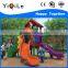 Rational construction plastic children outdoor playground slide with CE certificate