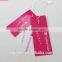 Clear white embossed brand name paper swing tag