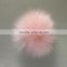 10CM wholesale fox fur pom poms fox fur balls for hats fox pom pom with/without keychain