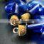30*20mm Blue Heart Shape Glass Bottle 5mm Mouth Wood Bail Vial Pendant Wish Charm DIY Supplies 1800150