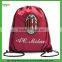 Custom Polyester Drawstring Bag, for promotion and gift