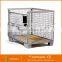 ACEALLY Warehouse Foldable Steel Storage Wire Mesh Containers with Powder Coat