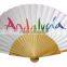 Custom made Business Promotion Foldable Hand Fans in Plastic or Bamboo material