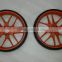 Solid and larger 10.5 inch plastic golf wheel