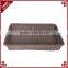 Plastic rattan wicker storage basket for Supermarket / Hotel / Restaurant