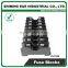 FS-018B 35mm Din Rail Mounted 600V 10A 8 Pole Midget Fuse Base