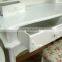 Hand Painted Apartment Bedroom Dressers Modern White Color Dresser With Stool Princess Makeup Table K/D Dresser Package 90*38*1