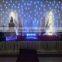 indoor wedding decor / muslim wedding decoration / white background wedding hall decoration