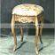 Antique European Style Gold Leaf Stool