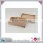 Cheap unfinished wooden tea box with moved lid