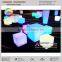 glass top led furniture party coffee table (cb800)