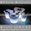 RGB color changing illuminated plastic ice bucket led lighting flower pots