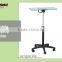 Wooden teacher table, adjustable menu floor holder stand, kitchen book floor stand