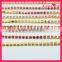 Crystal roll pink rhinestone cup chain with gold claw WRC-012