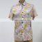 2014 OEM factory cotton voile casual summer pink floral print men's short sleeve shirt