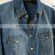 GZY cotton jeans long shirt jeans jacket sewing machine price jeans factory china2017