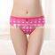 Fancy Five Star Printing Uderwear Plain Color Ladies Brief Soft Cotton Panties For Women