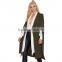 HAODUOYI Women Longline Buttonless Open Stitch Cloak Trench Blazer Poncho Coat