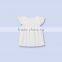 Latest tops designs girls Sleeveless Baby Girls Chiffon white Blouse summer kids clothing