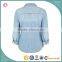 China manufacturer Plus size clothing women's ripped jeans women denim shirt