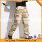 Mens Top Quality Pockets Camouflage Knee Zipper Pants