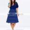 Basic butterfly sleeve xxl size women casual dress wholesale plus size women clothing