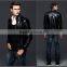 Newest design Man's pu jackets leather locomotive suit