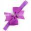 Kids Stretch Bowknot Headbands Headwear Fishtail Hair Bow Flower