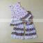 bulk wholesale clothing sleeveless floral print dress set kids designer clothes girls boutique clothing sets