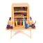 Magnetic Wooden Easel Drawing Board With Stand For Children
