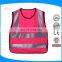 customized logo 100% polyester light weighted training reflective vest