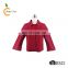 Double face pu Hand stitchied snap buttons custom bomber red jackets