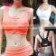 Wholesale Fashion High Quality Ladies Running Custom Sports Bra Front Zipper