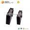 New design fashion gifts printed handle ribbon matt black paper bag