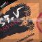 custom fashion design silk printing denim leather label patch