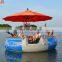 Popular Plastic Leisure Electric BBQ Donut Boat for Water Park and Family Party