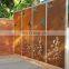 Residential outdoor decorative metal 8x8 fence panels