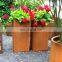 Cheap Garden Decoration Metal Rectangular Corten Planter Box