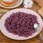 Production line of purple potato cereal circle for breakfast
