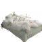 High Performance Cotton King Size 3pcs Bedding Set with Fuzzy Ball from China for Hotel