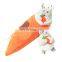 china supplier funny squeaky pet toy hide and seek carrot house srabbit toy set