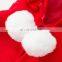 Pet dog Cat Christmas Clothes Cloak Hoodwinked Woolen Overcoat with fuzzy ball for Pomeranian