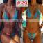One shoulder neon green bikini 2019 micro Bandeau swimwear women bathing suit biquini Summer beachwear Push up swimsuit