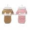 Overturned Rabbit Pattern Dog Fashions Pet Clothes Winter Luxury Dog Clothes