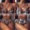 2020 two pieces  sexy women leopard  push-up women swimwear swimsuit beachwear  bathing suit