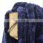 Custom Design Polyester Printed royal blue Flannel Fleece brushed Blanket for winter