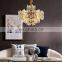 2020 lamp teardrop-shaped black metal crystal pendant chandelier lamp