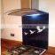 Customized 6mm printed glass splash back kitchen sink glass splashback